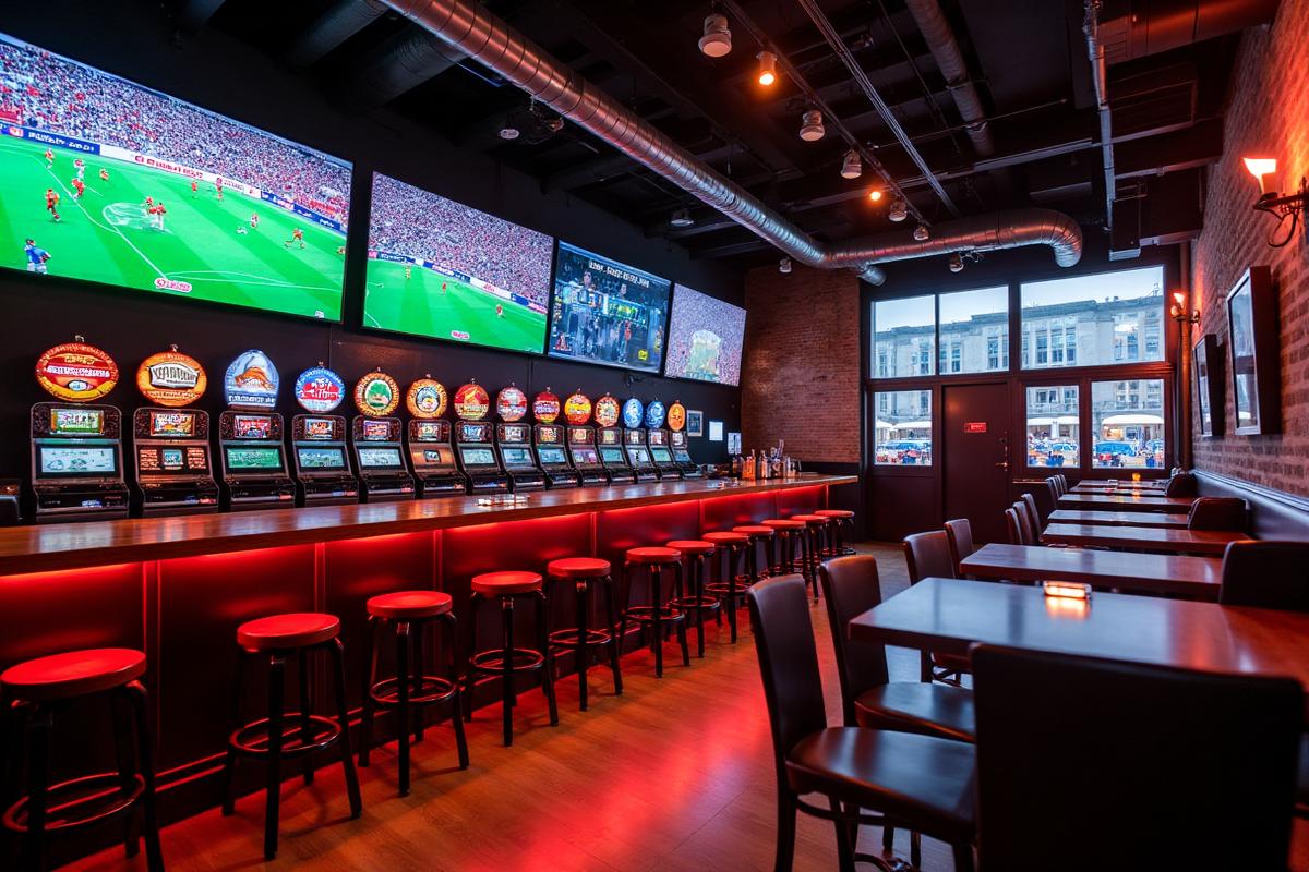 Sports screens and slot machines at Luckia Bilbao